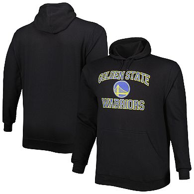 Men's Black Golden State Warriors Big & Tall Heart & Soul Pullover Hoodie
