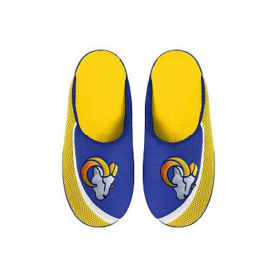 Youth FOCO Los Angeles Rams Big Logo Color Edge Slippers