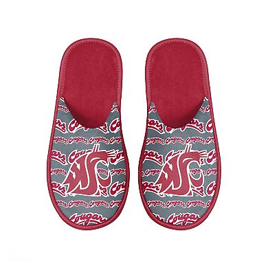 Men's FOCO Washington State Cougars Scuff Logo Slide Slippers
