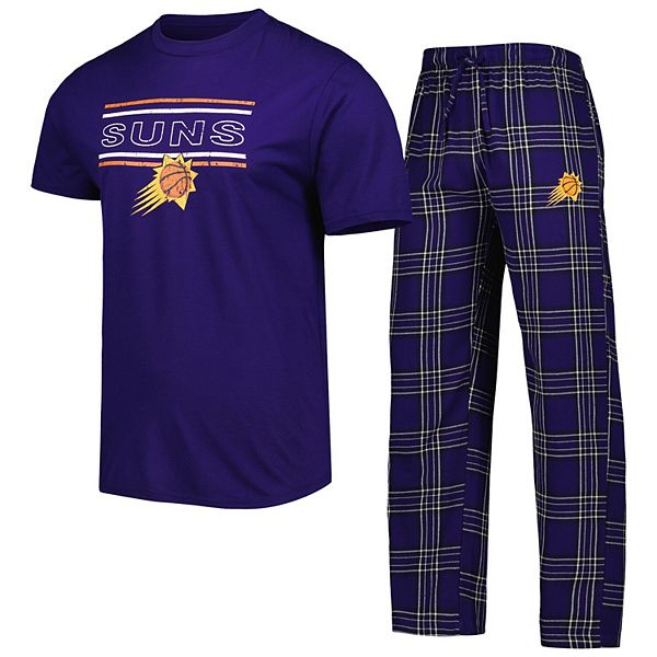 Men's Concepts Sport Purple/Black Phoenix Suns Badge T-Shirt & Pajama ...