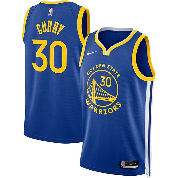Men's Golden State Warriors Stephen Curry Nike Royal Select Series MVP  Swingman Jersey
