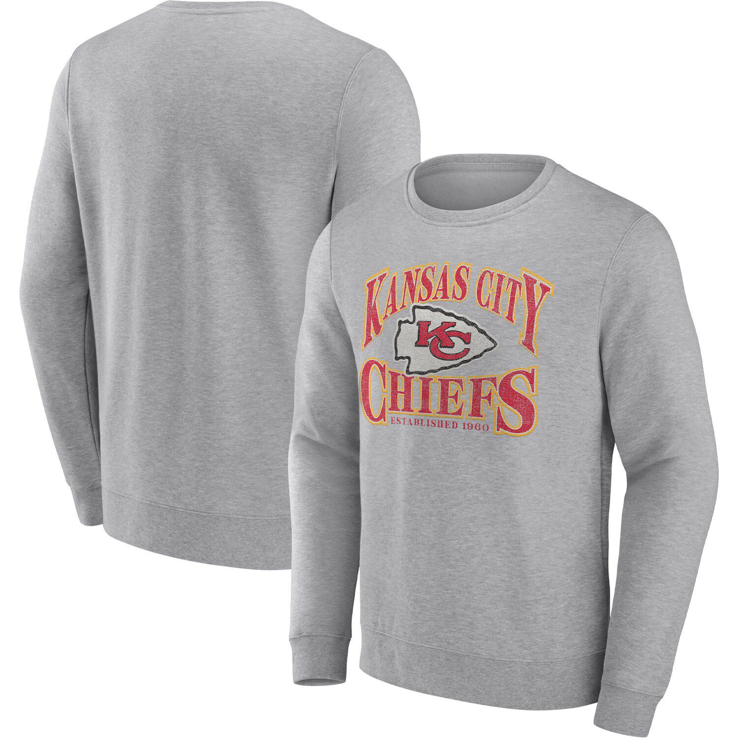 Kansas City Chiefs Primary Logo Raglan Quarter-Zip Pullover by