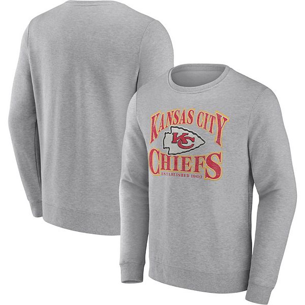 Tommy Hilfiger Mens Kansas City Chiefs Sweatshirt, Grey, Medium