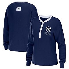 New York Yankees WEAR by Erin Andrews Women's Greetings From T-Shirt - White