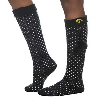 Women's ZooZatz Black Iowa Hawkeyes Knee High Socks