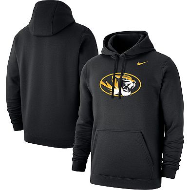 Men's Nike Black Missouri Tigers Logo Club Pullover Hoodie