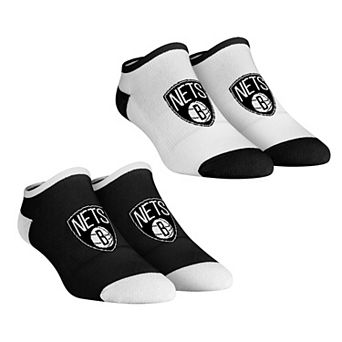 Women's Rock Em Socks Brooklyn Nets Core Team 2-Pack Low Cut Ankle Sock Set