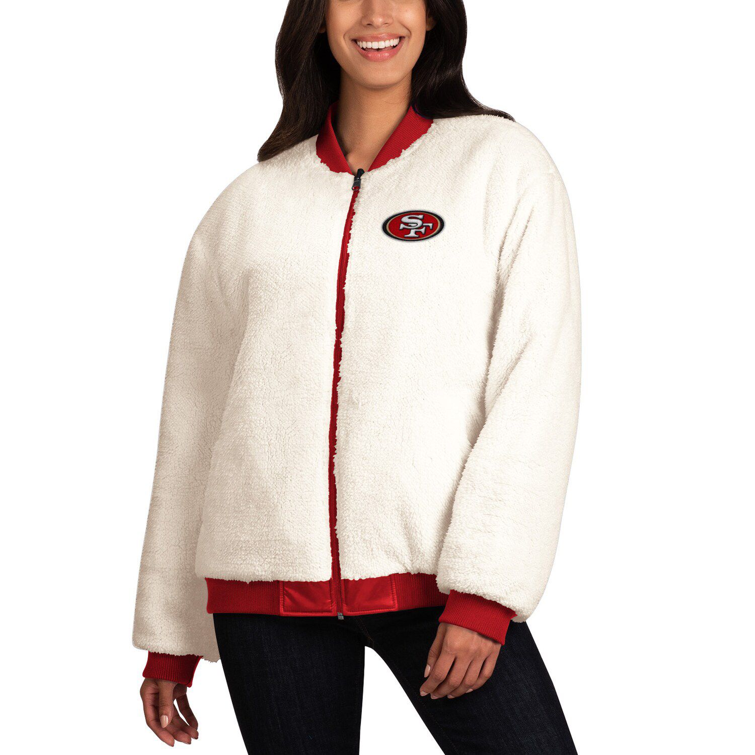 49ers reversible jacket