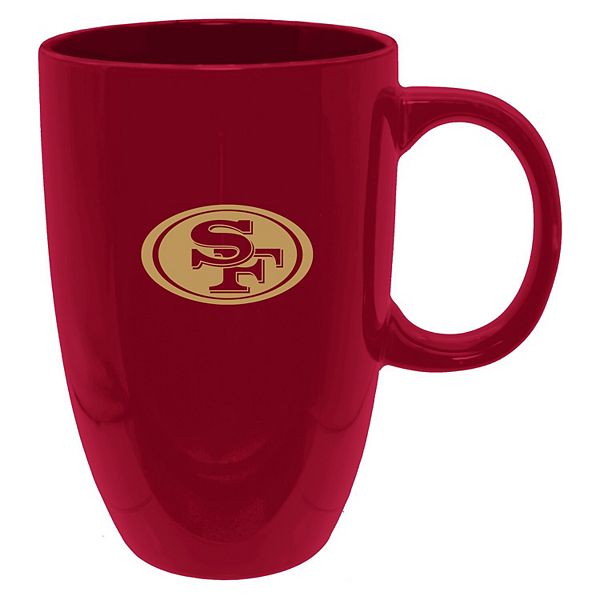 Rico Industries NFL Football San Francisco 49ers Red  Personalized 16 oz Team Color Laser Engraved Speckled Ceramic Coffee Mug :  Sports & Outdoors