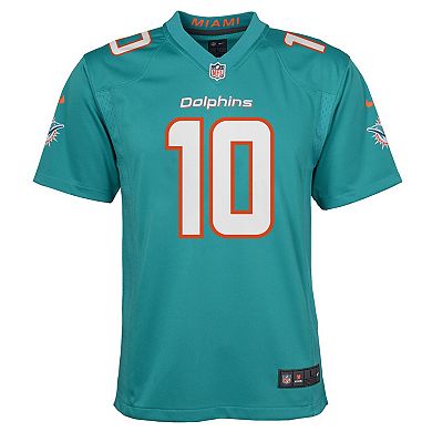Youth Nike Tyreek Hill Aqua Miami Dolphins Alternate Game Jersey