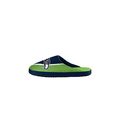 Youth FOCO Seattle Seahawks Big Logo Color Edge Slippers