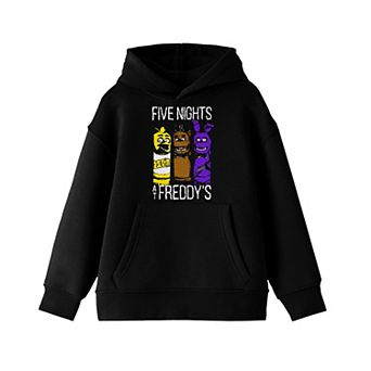 Boys 8-20 Five Nights at Freddy's Black Hoodie