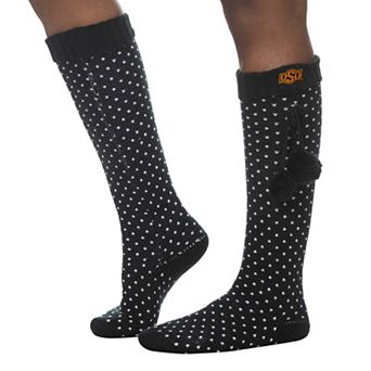 Women's ZooZatz Black Oklahoma State Cowboys Knee High Socks