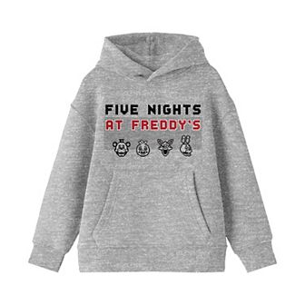 Boys 8-20 Five Nights At Freddy's Retro Text Hoodie