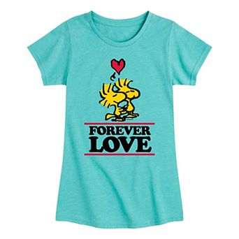 Girls 7-16 Peanuts Forever Love Tee