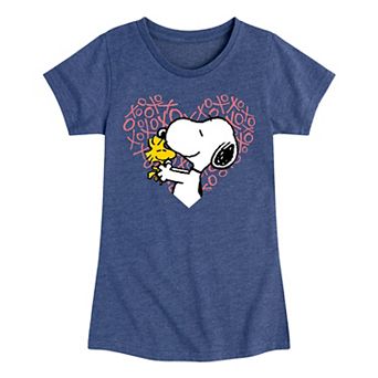 Girls 7-16 Peanuts XO Heart Tee