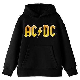 Boys 8-20 AC/DC Logo Black Hoodie