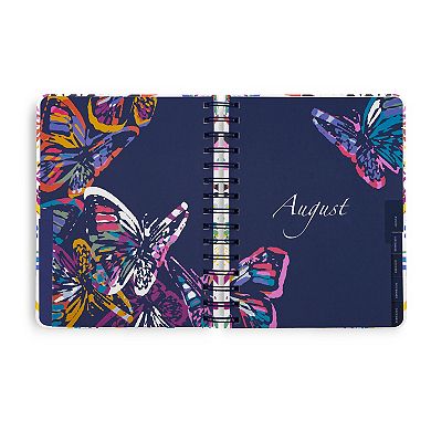 Vera Bradley White Butterfly 17-Month Medium Planner