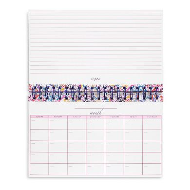 Vera Bradley Desk Planner - White Butterfly