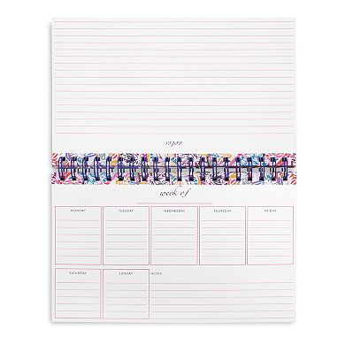 Vera Bradley Desk Planner - White Butterfly