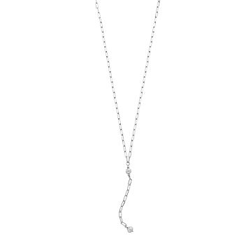 Karat Rush Sterling Silver Paperclip Chain Y-Necklace