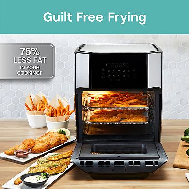 West Bend 12.6-qt. Digital Air Fryer Oven with 3 Trays & Rotisserie Spit