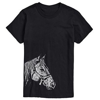 Big & Tall Side Profile Horse Tee