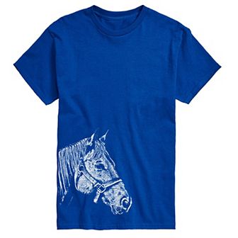 Big & Tall Side Profile Horse Tee