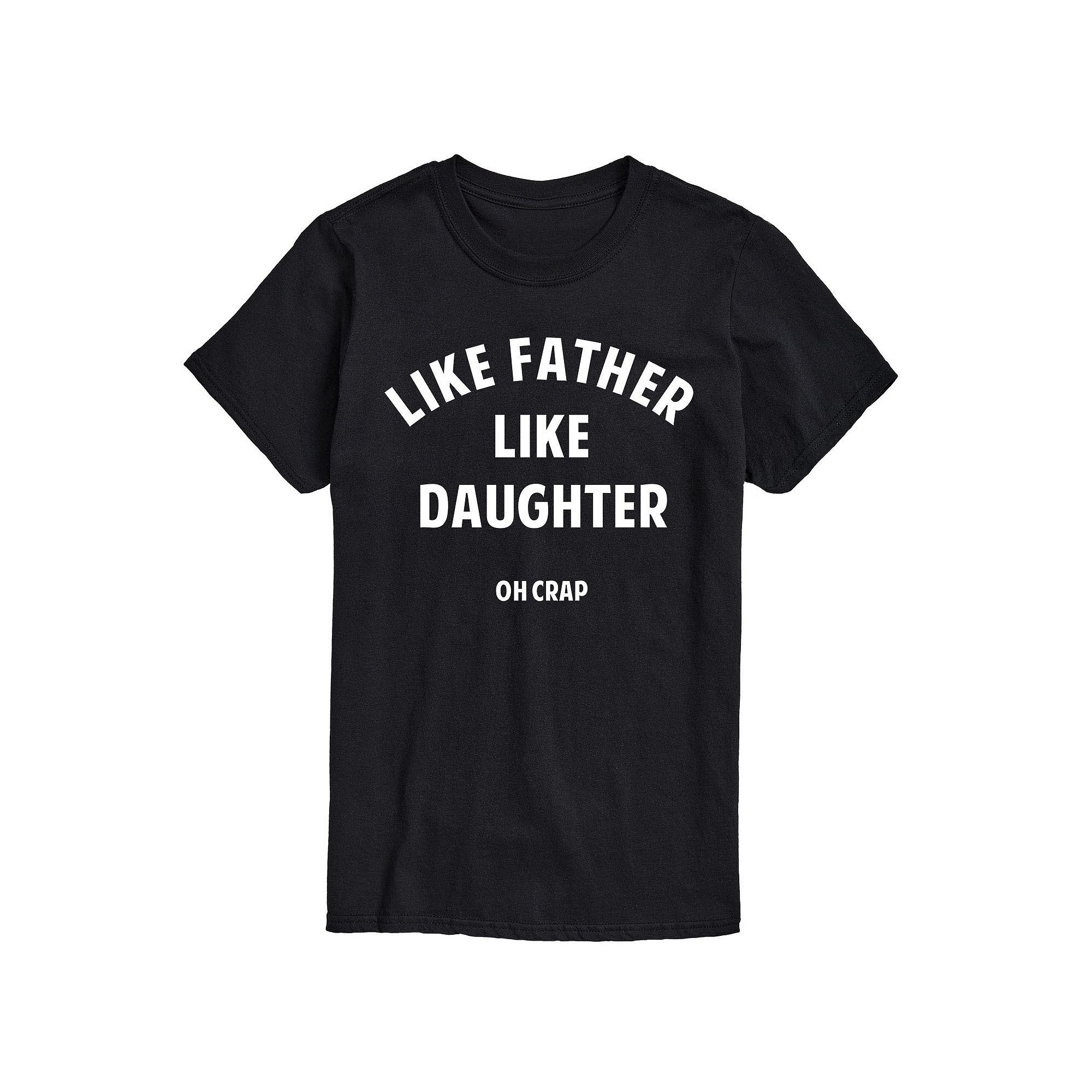 Big & Tall Father Like Daughter Tee, Mens, Size: Large Tall, Black