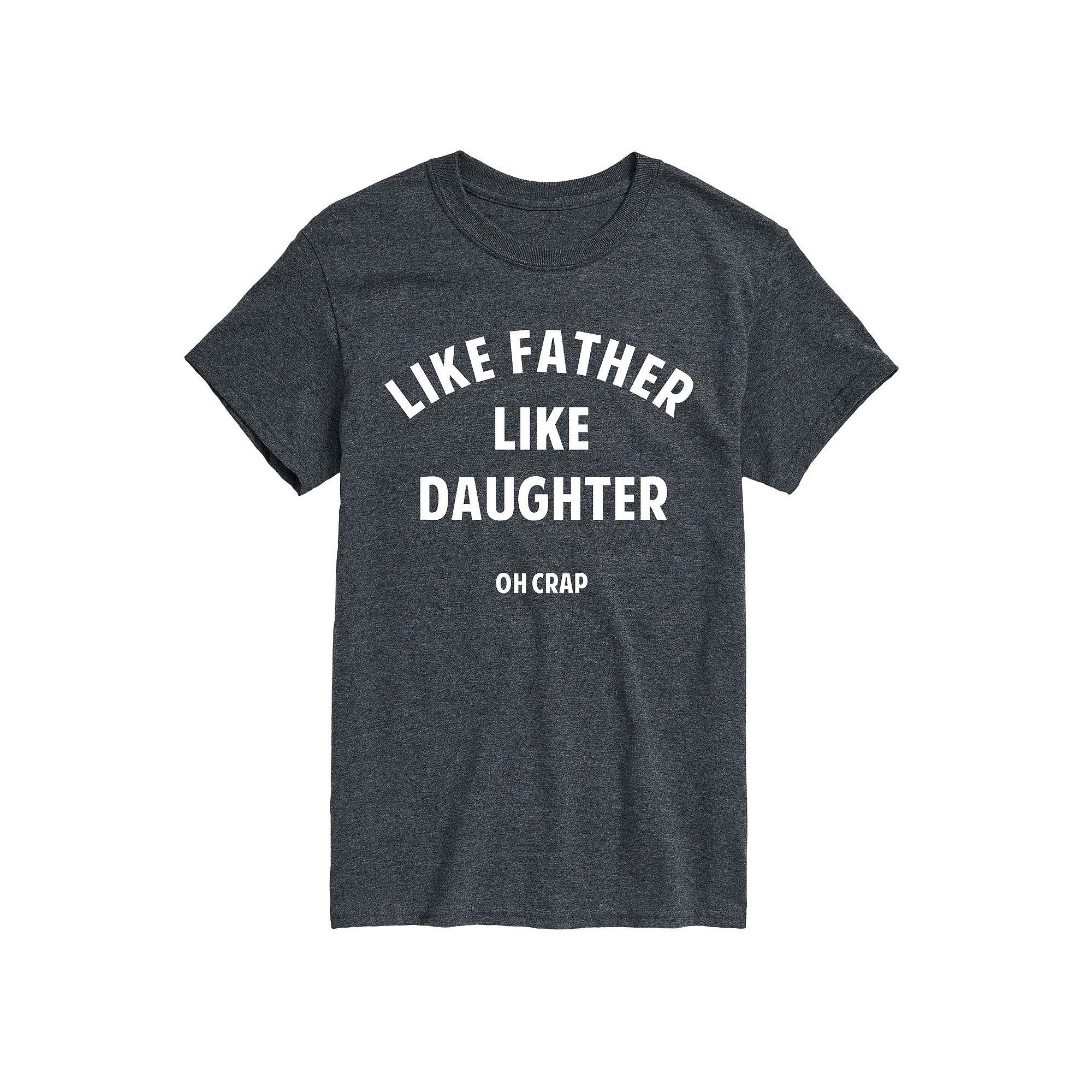 Big & Tall Father Like Daughter Tee, Mens, Size: Large Tall, Gray