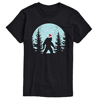 Big & Tall Sasquatch Winter Scene Tee