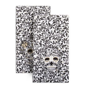 Fiesta Skull & Vine Kitchen Towel 2 pk