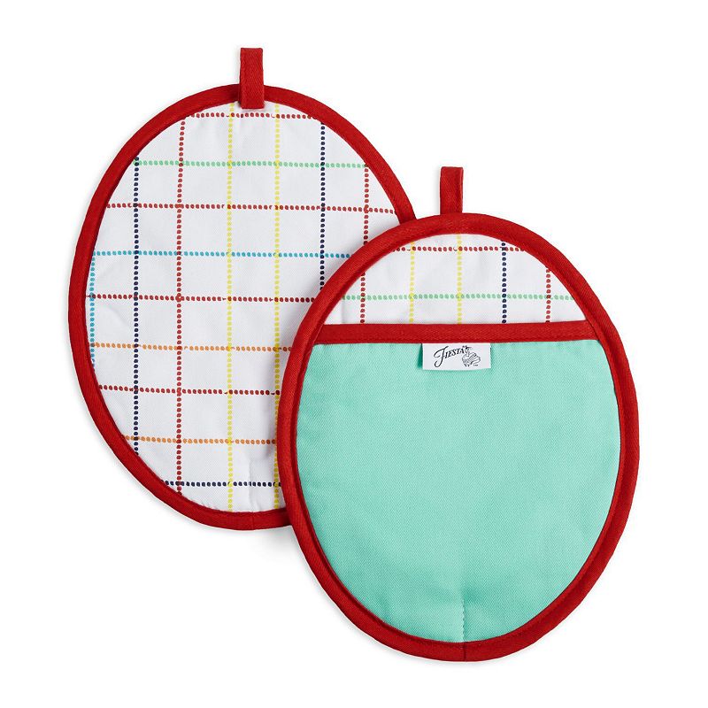 Grand Canyon Grid Pot Holder 2pc Set - Fiesta