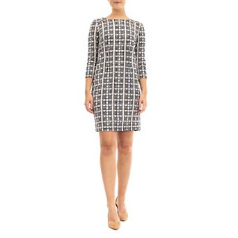 Women's Nina Leonard Slit Detail Sheath Dress