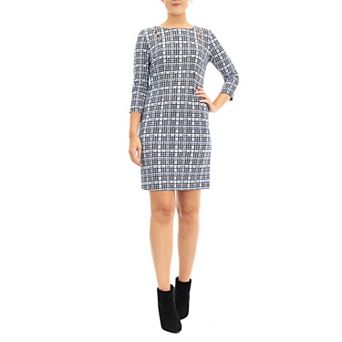 Women's Nina Leonard Slit Detail Sheath Dress