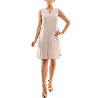 Women's Nina Leonard Mandarin Collar Dress