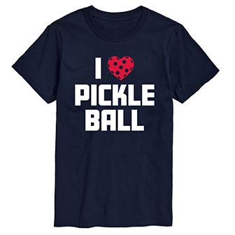 Big & Tall I Love Pickleball Tee