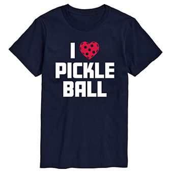 Big & Tall I Love Pickleball Tee