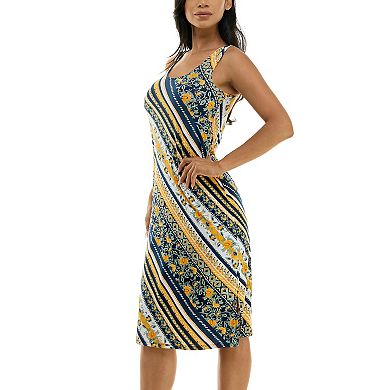 Women's Nina Leonard Bar Back Midi Dress