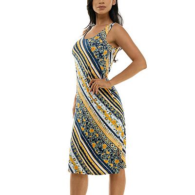 Women's Nina Leonard Bar Back Midi Dress