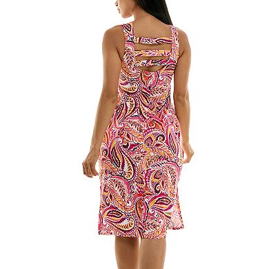 Women's Nina Leonard Bar Back Midi Dress