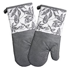 Muldale Blue Double Oven Mitts Attached Double Oven glove One