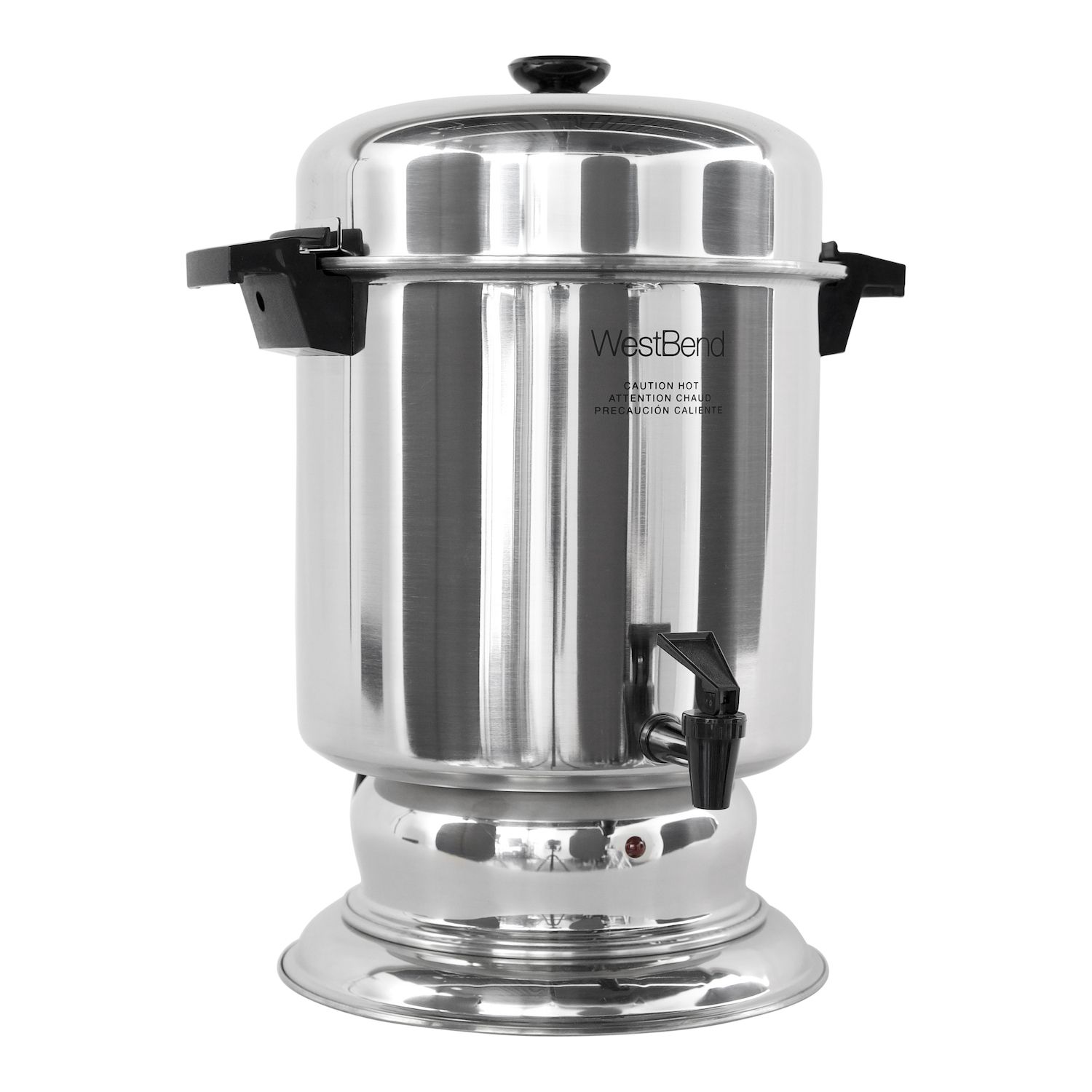 Elite Gourmet Stainless Steel 40 Cup Coffee Urn and Hot Water Dispenser 