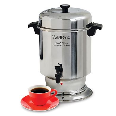 West Bend 55-Cup Stainless Steel Commercial Coffee Urn