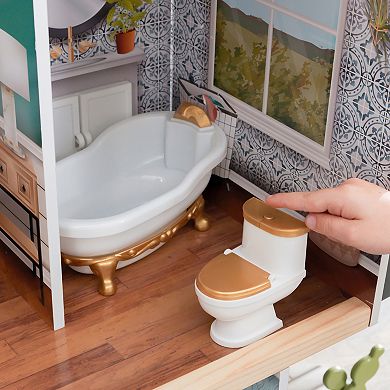 KidKraft Celeste Mansion Dollhouse with EZ Kraft Assembly