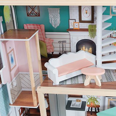KidKraft Celeste Mansion Dollhouse with EZ Kraft Assembly