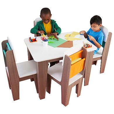KidKraft Pocket Storage Table and 4 Chair Set