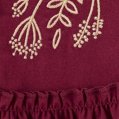 Baby Girl Carter's 3-Piece Embroidered Long Sleeve Bodysuit, Headband, & Stockings Set