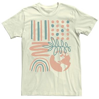 Men's Abstract Rainbow World Tee