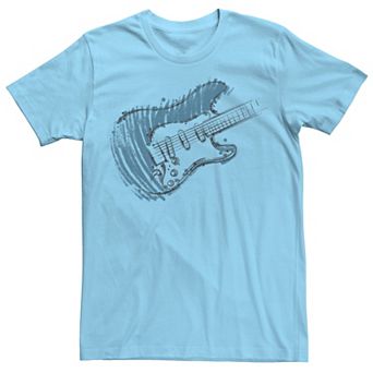 Men's Blue Guitar Art Tee